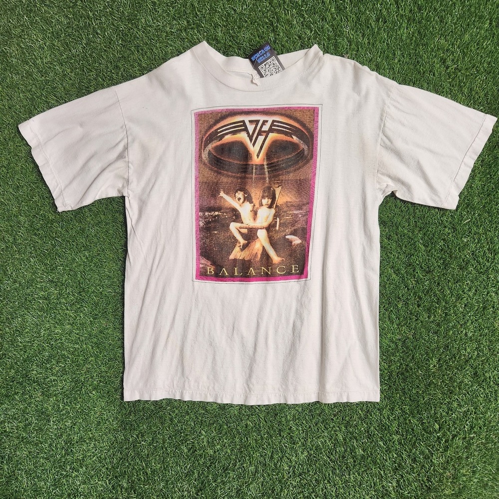 Vtg 1995 Van Halen Balance World Tour T Shirt Adult Size L European
